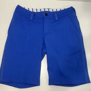 Lululemon Golf Performance Shorts Pockets Stretch Blue Woman’s Size 4